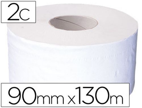 Papel higienico jumbo 2 folhas reciclado rolo com 130 mt para dispensador 925 , Branca , 25815 , 18426872222026